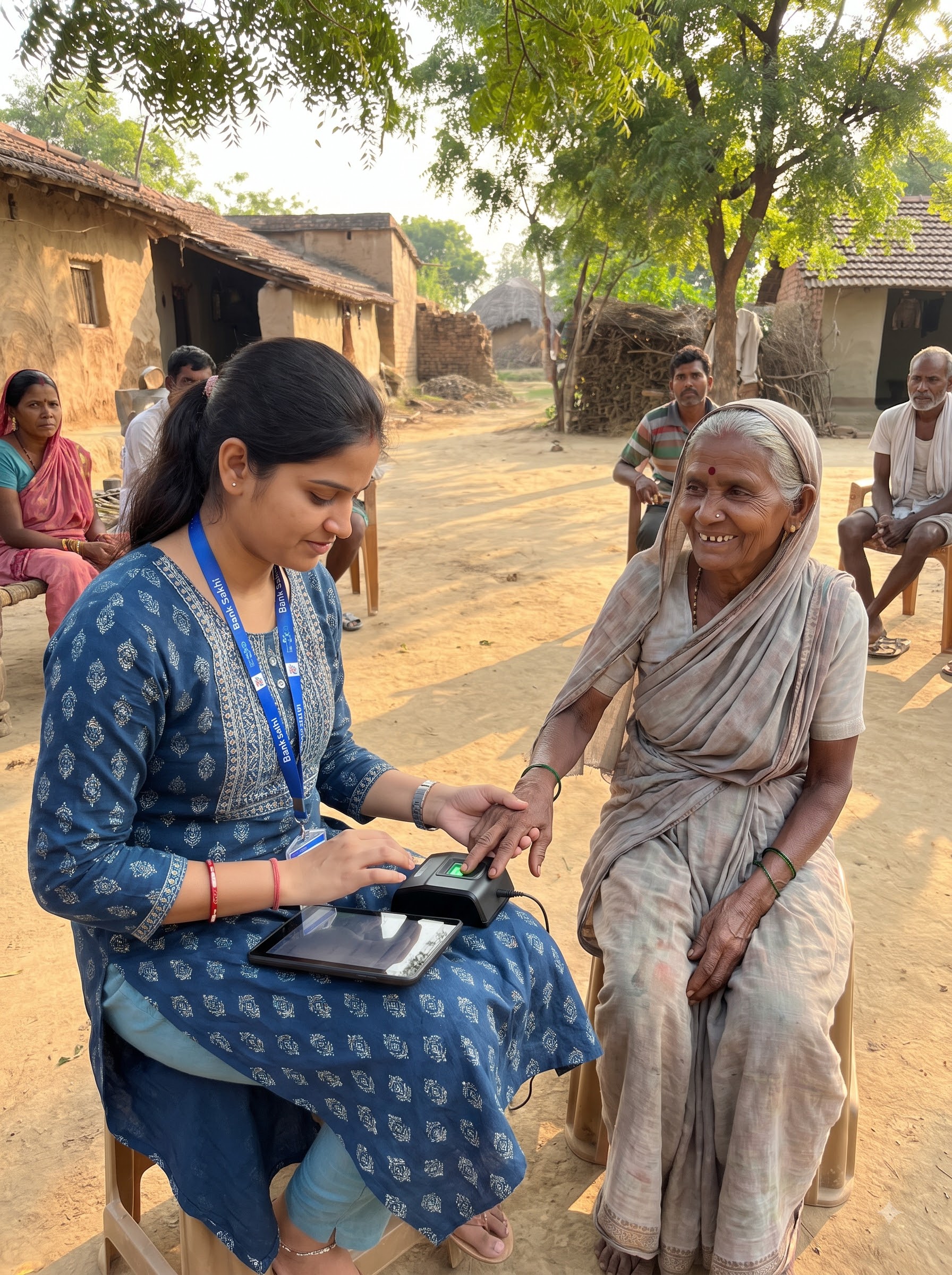 Action: Doorstep village pension and DBT disbursement